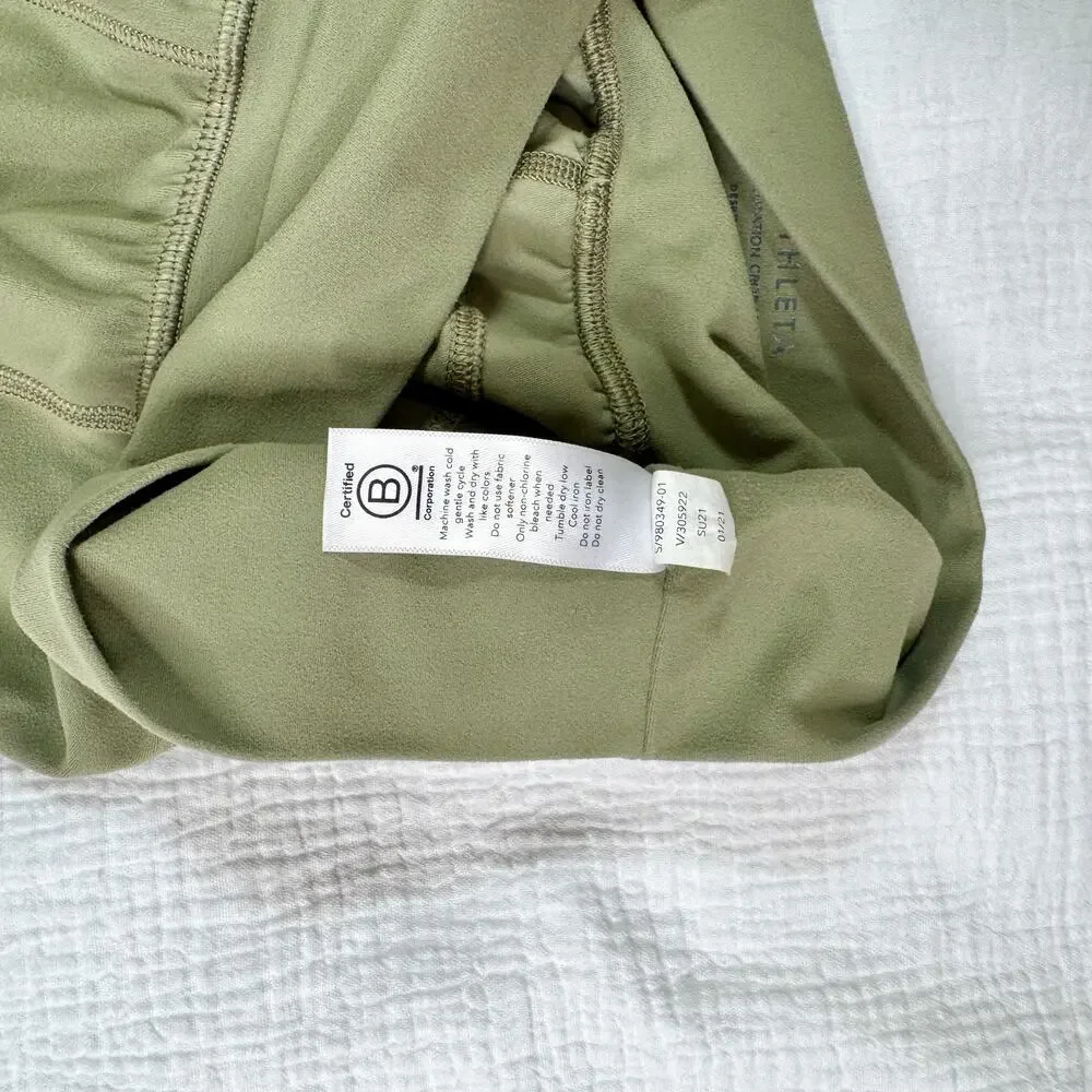 Athleta Salutation Cargo Jogger Pants Women's XS Olive Green Athleisure Pilates - Picture 10 of 16